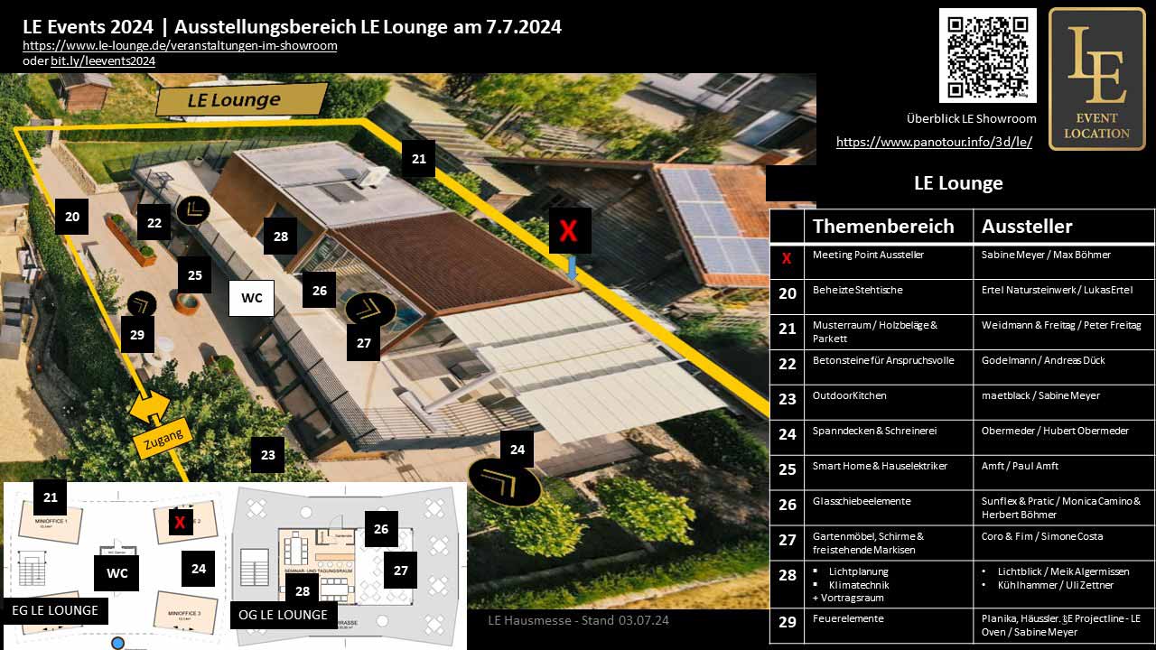 LE Hausmesse - Ausstellungsbereich LE Lounge